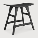 Oak Osso black stool - contract grade