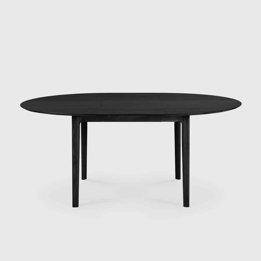 Bok extendable dining table - varnished oak - blac