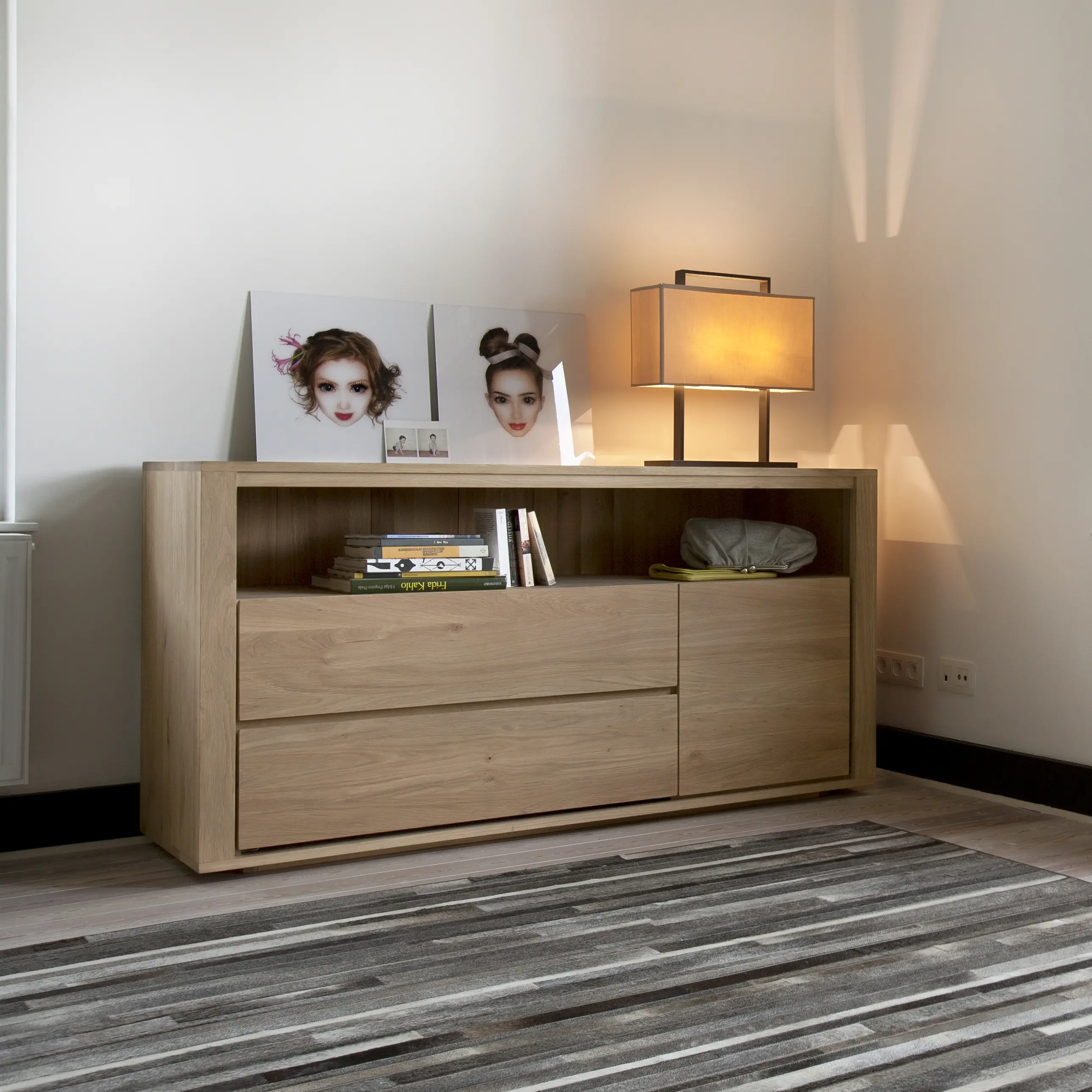 Oak Shadow chest of drawers TEMPLATE | Re-loved