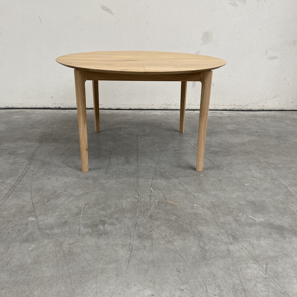 Bok round extendable dining table