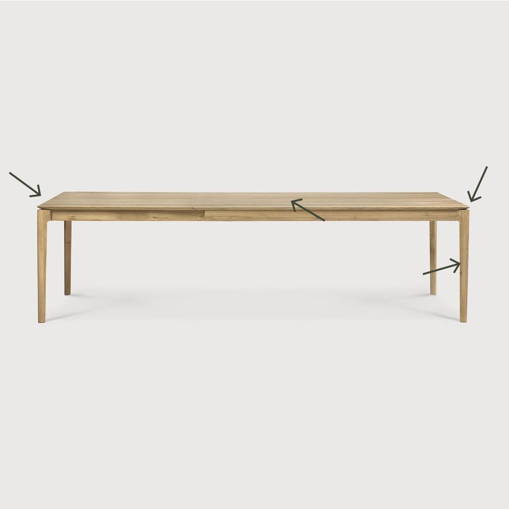 Bok extendable dining table