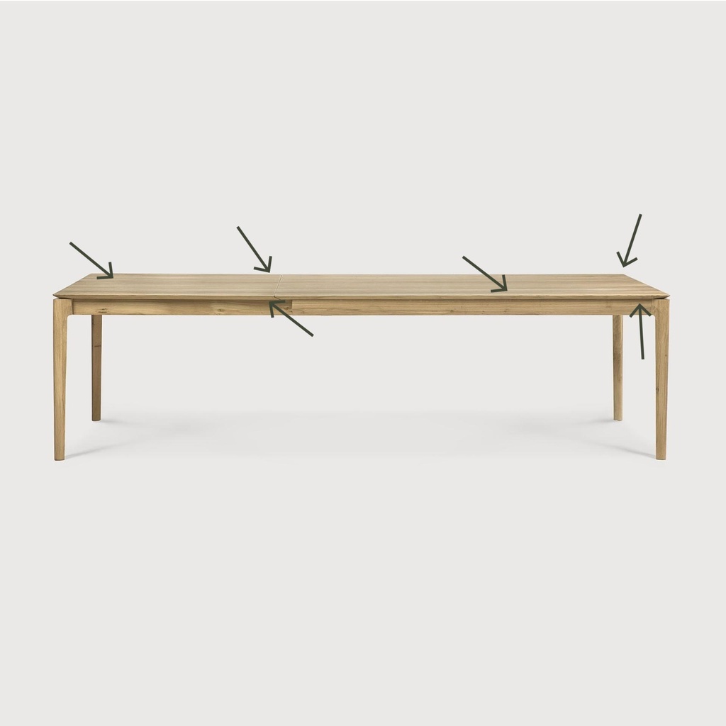 Bok extendable dining table