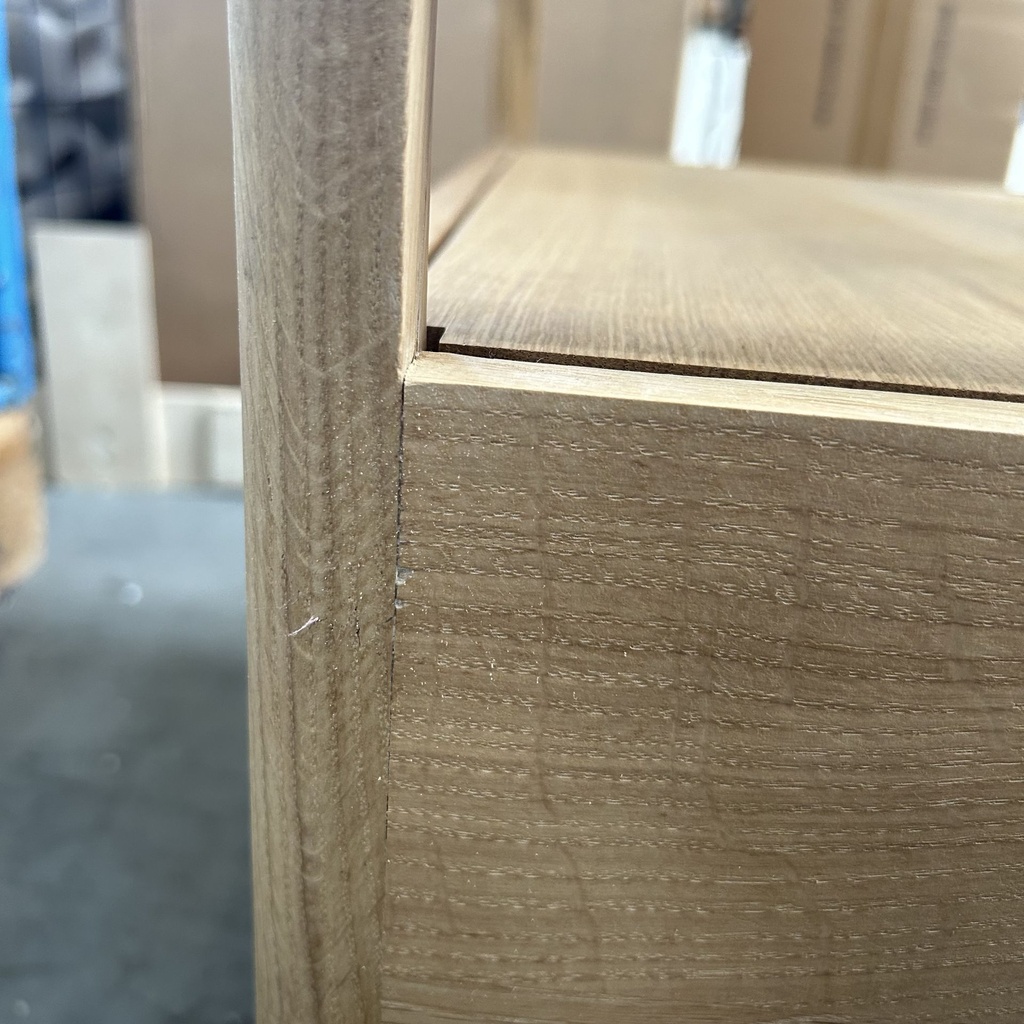 Spindle bedside table