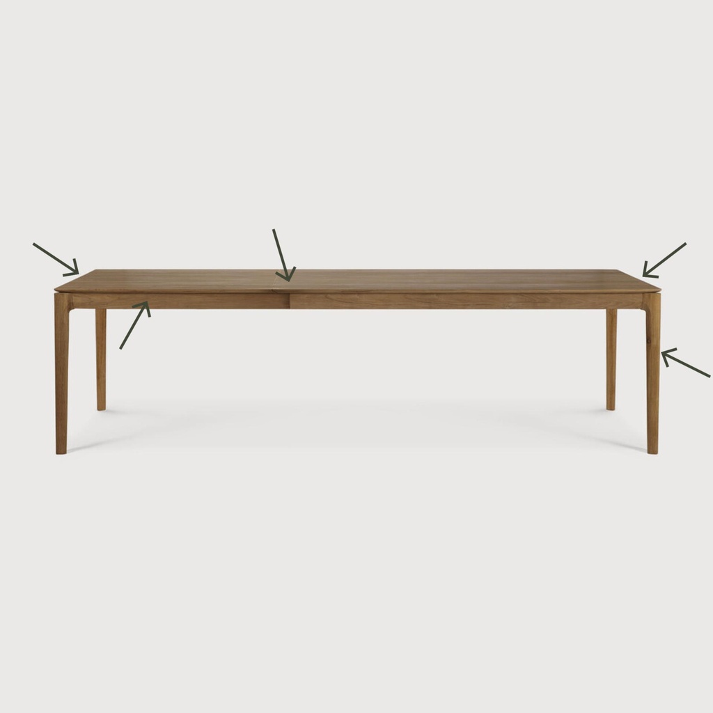 Bok extendable dining table