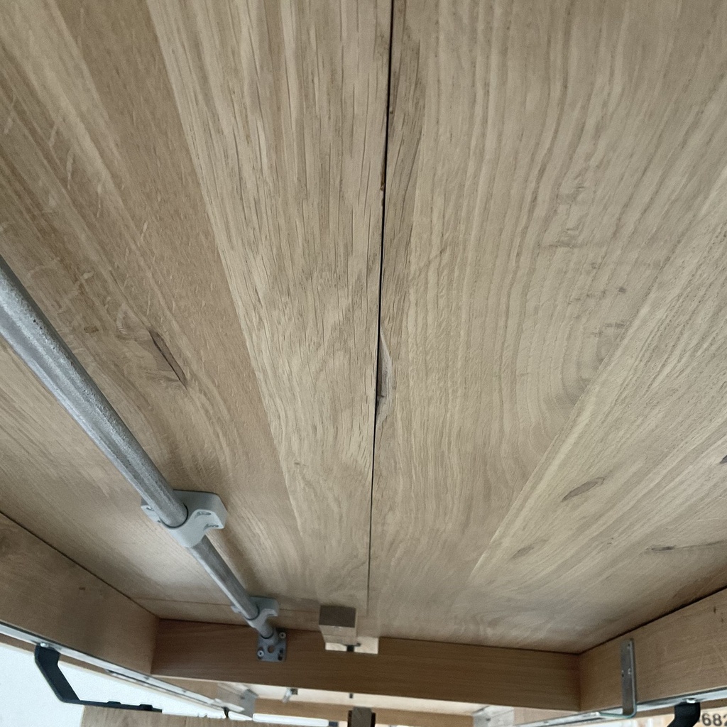 Double extendable dining table