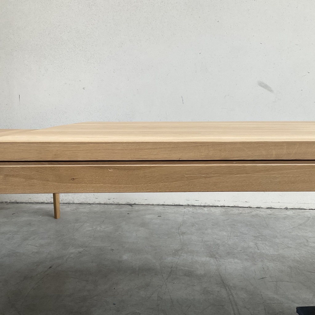 Double extendable dining table