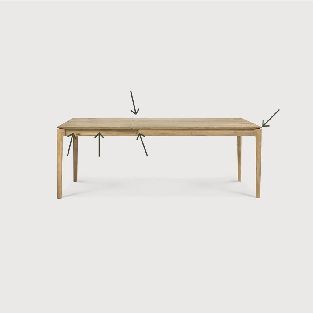 Bok extendable dining table
