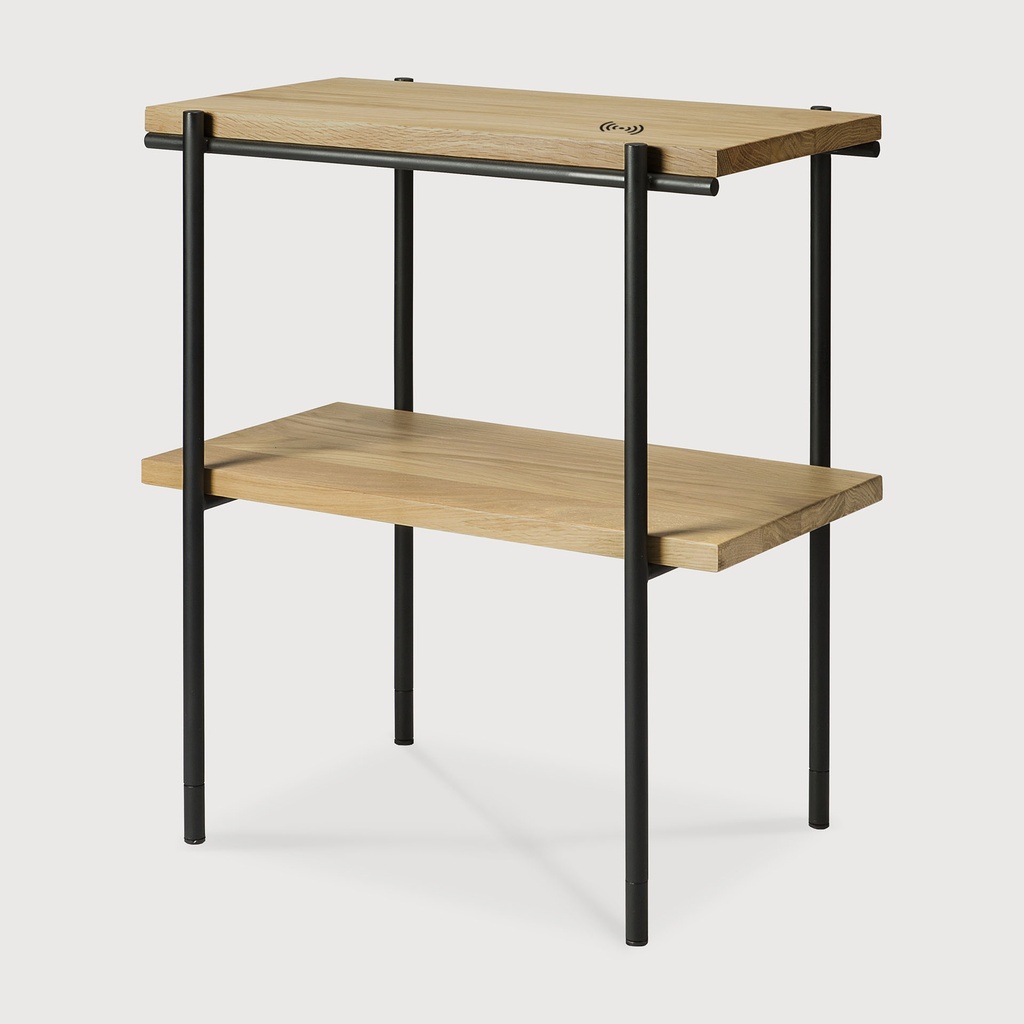 Oak Rise Side table - wireless charging
