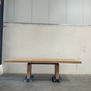 Double extendable dining table