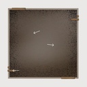 Frameless wall mirror