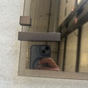 Frameless wall mirror