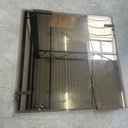 Frameless wall mirror