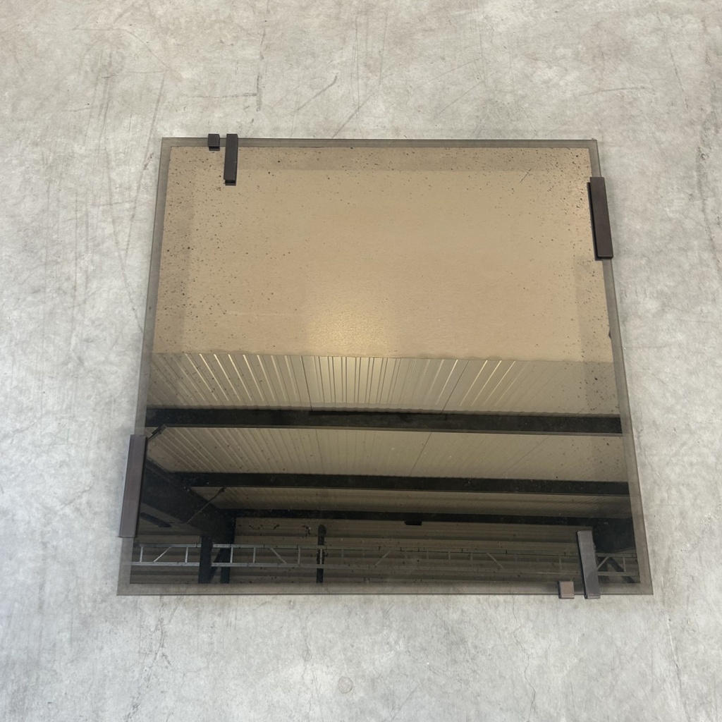 Frameless wall mirror