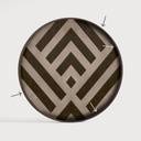 Graphite Chevron wooden tray