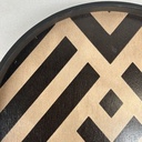 Graphite Chevron wooden tray
