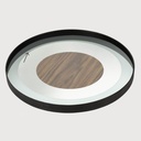 White Bullseye mirror tray