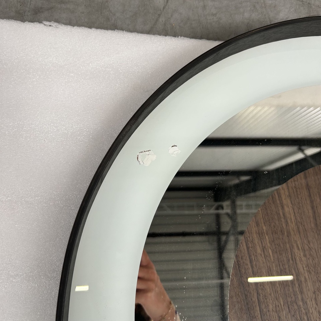 White Bullseye mirror tray