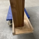 Teak Slice extendable dining table