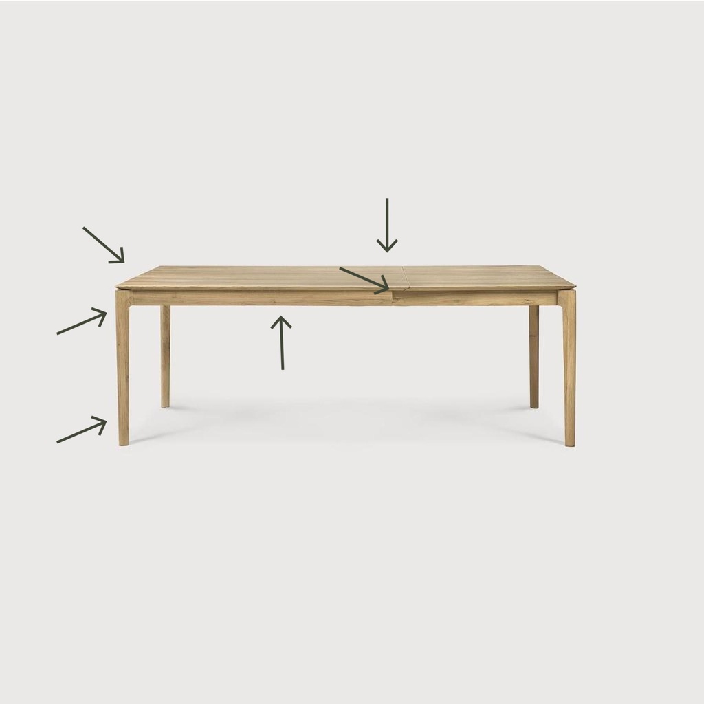 Bok extendable dining table