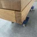 Double extendable dining table