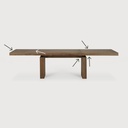Double extendable dining table