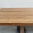 Double extendable dining table