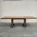 Double extendable dining table