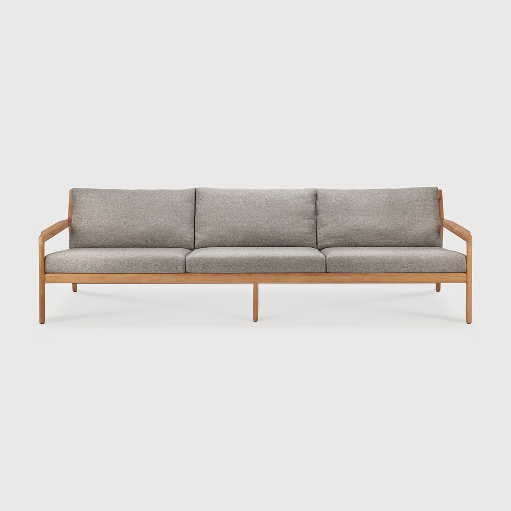Teak Jack outdoor sofa - 3 seater - wooden frame