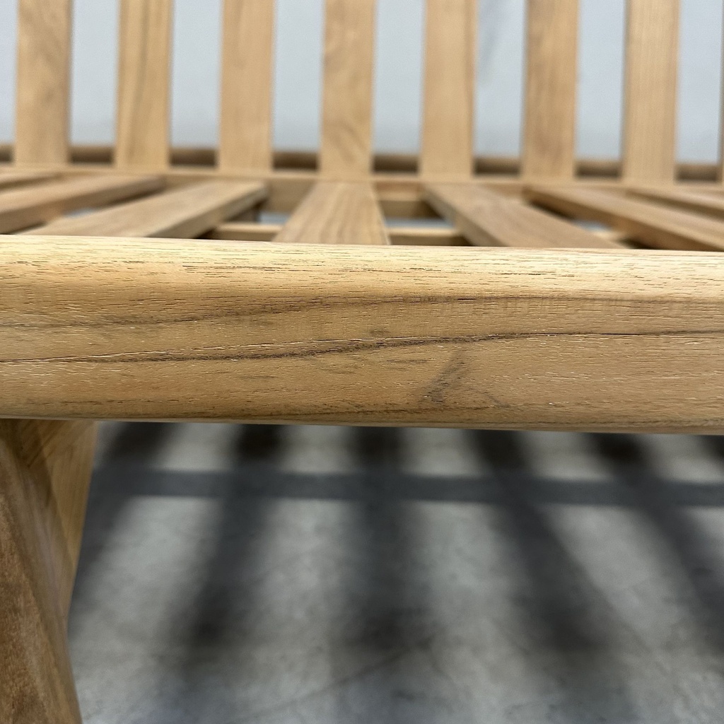 Teak Jack outdoor sofa - 3 seater - wooden frame