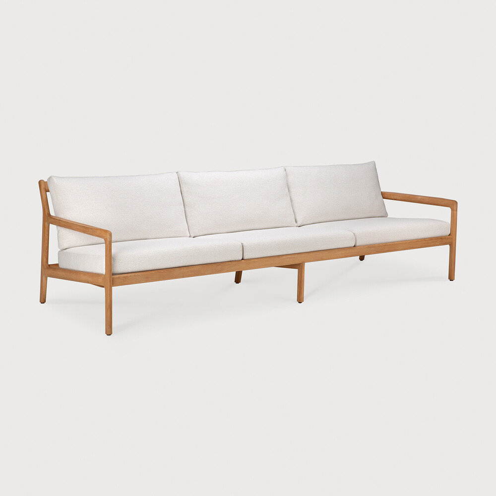 Teak Jack outdoor sofa - 3 seater - wooden frame