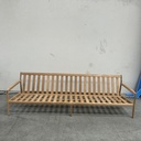 Teak Jack outdoor sofa - 3 seater - wooden frame