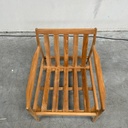 Teak Jack outdoor sofa - wooden frame