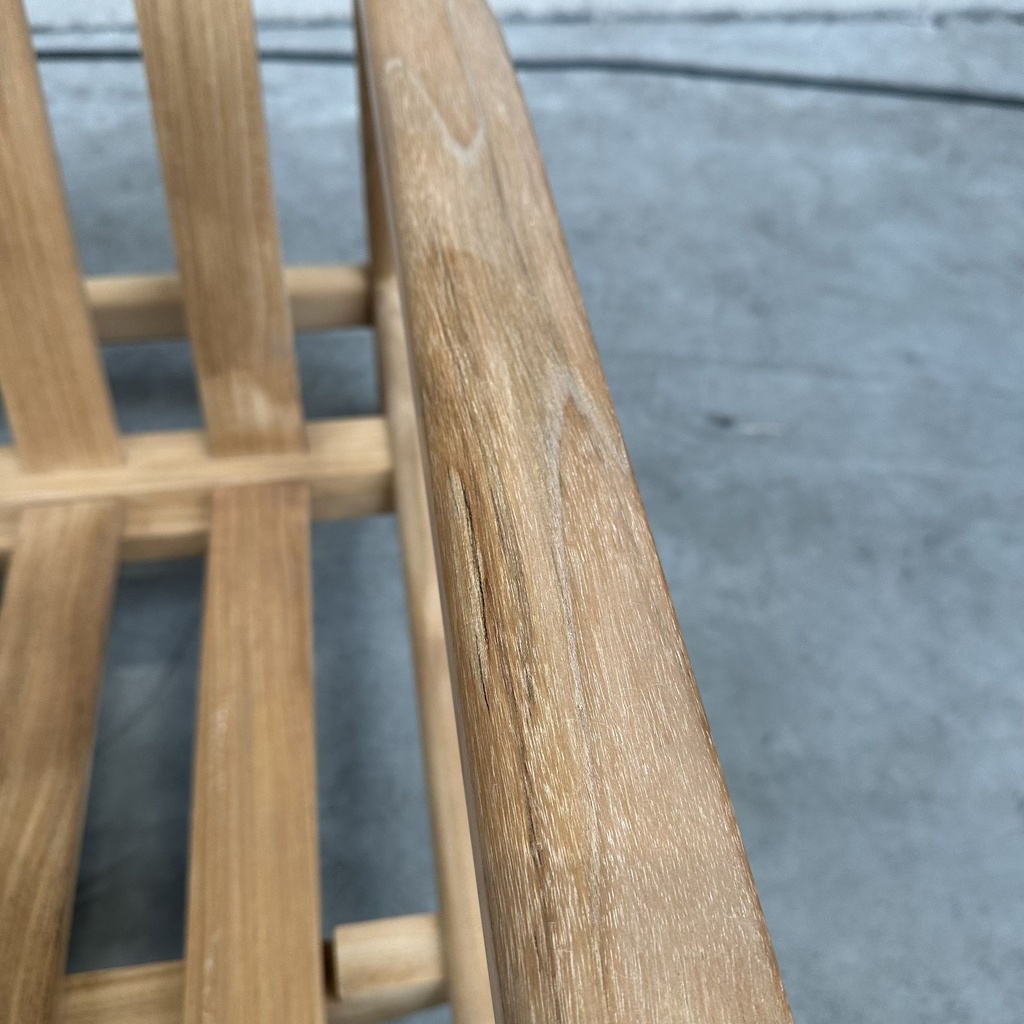 Teak Jack outdoor sofa - 2 seater - wooden frame