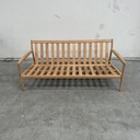 Teak Jack outdoor sofa - 2 seater - wooden frame