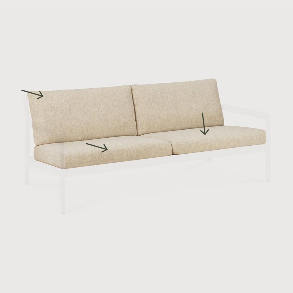 Jack outdoor sofa cushion set - 2 seater