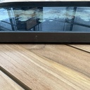 Black organic glass tray