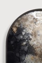 Black organic glass tray
