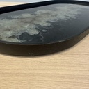 Black organic glass tray