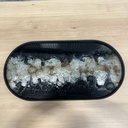 Black organic glass tray