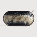 Black organic glass tray