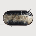 Black organic glass tray