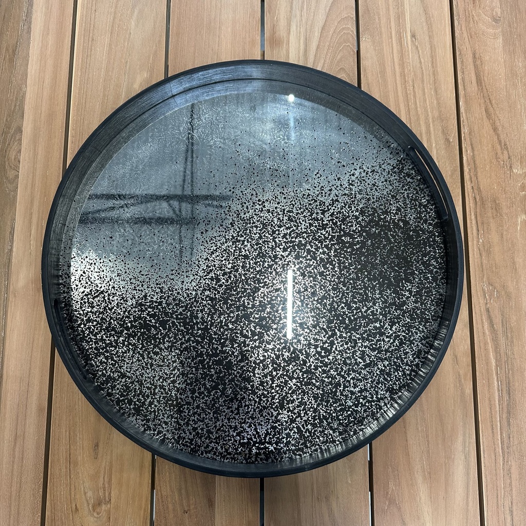 Clear mirror tray
