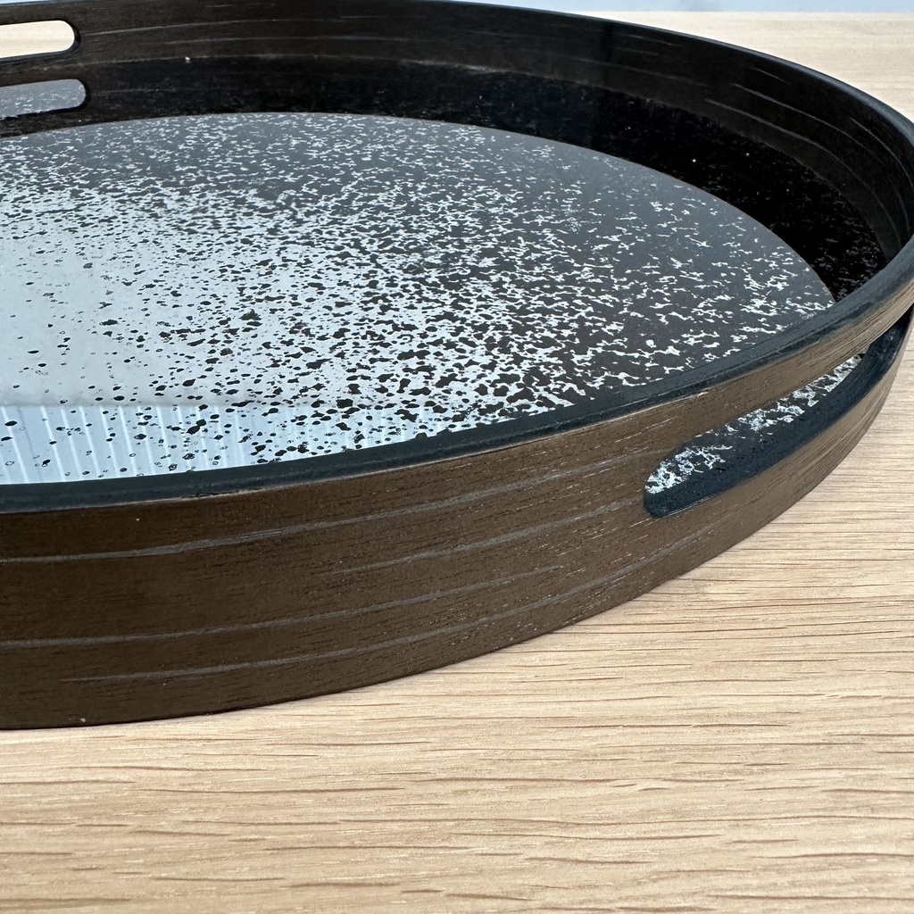 Clear mirror tray