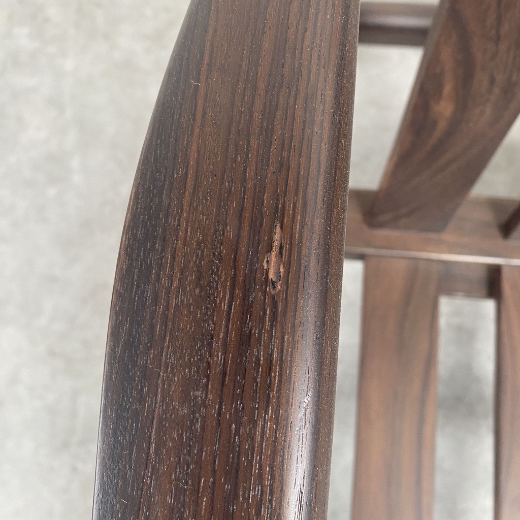 Rosewood Jack lounge chair - wooden frame