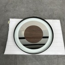 White Bullseye mirror tray