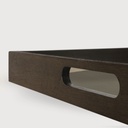 Silver Dots glass tray