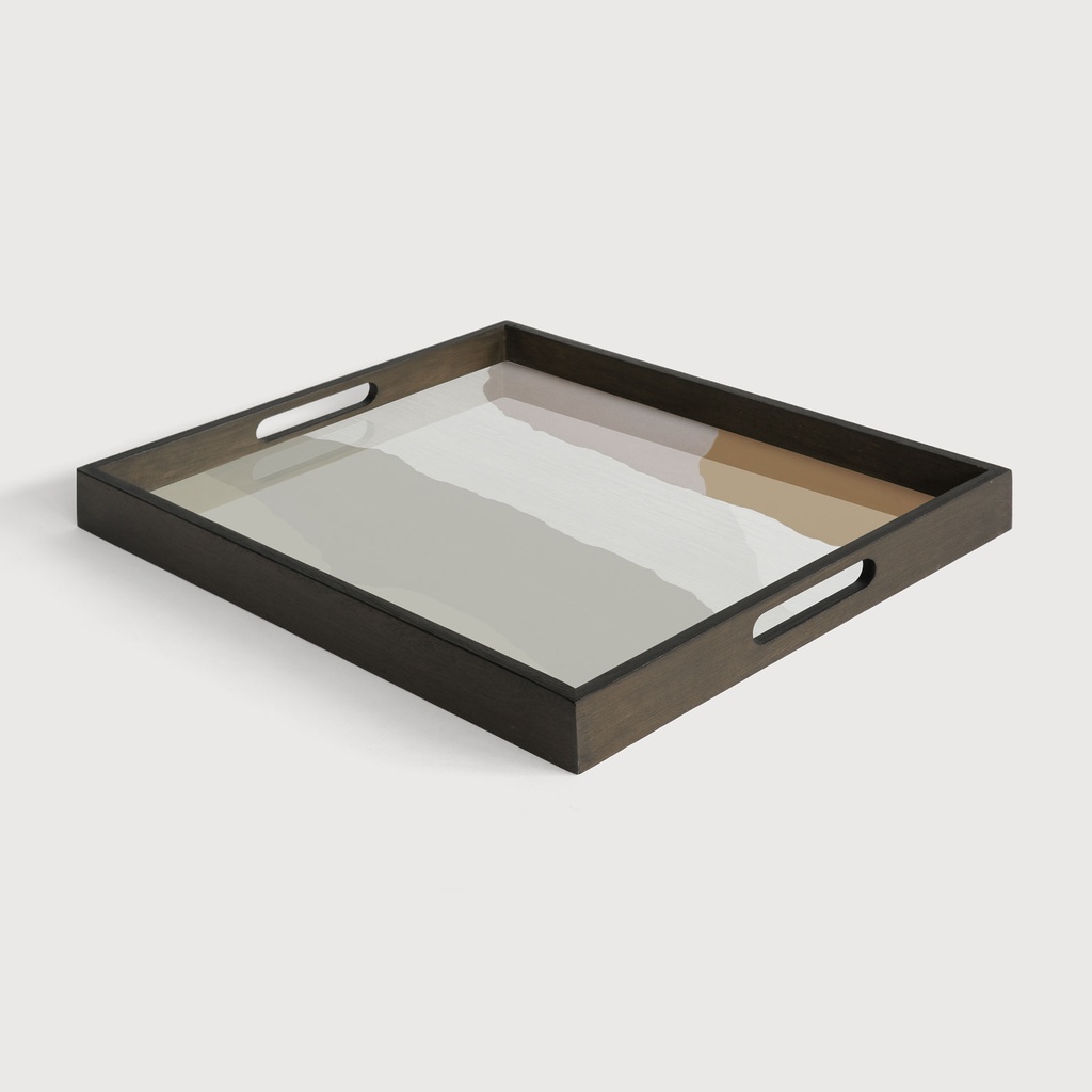 Sand Wabi Sabi glass tray