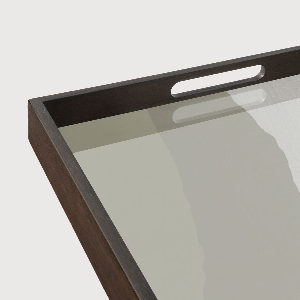 Sand Wabi Sabi glass tray