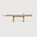 Double extendable dining table