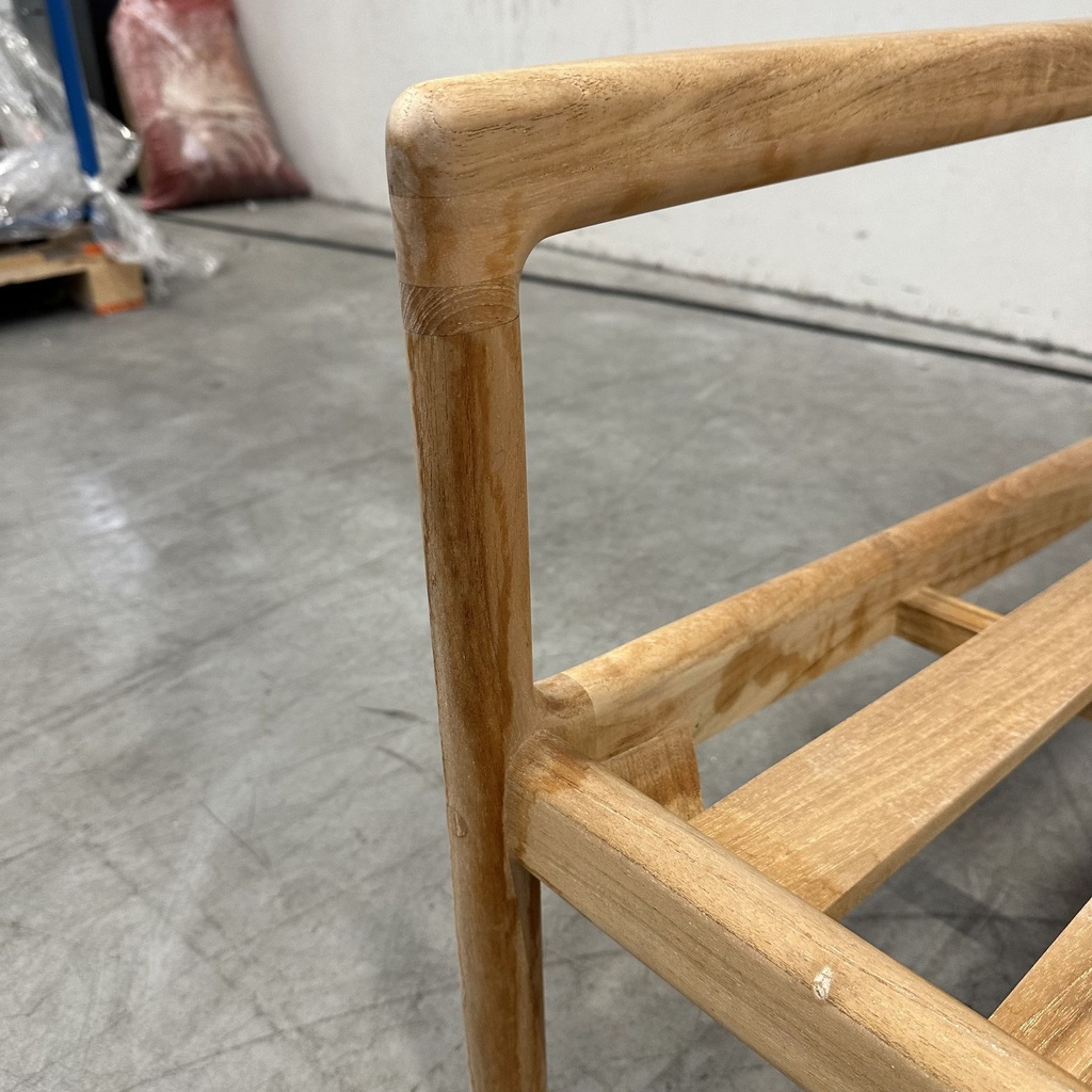 Teak Jack outdoor sofa - wooden frame